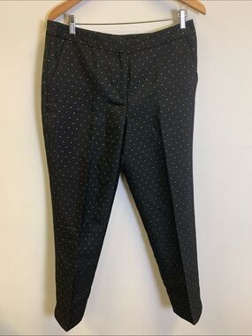 Talbots Black Pant with Gold Dot Detail